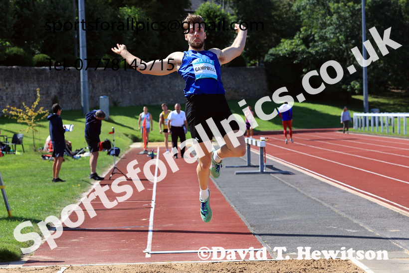 Decathlon long jump, 2025 EAP International Combined Events, Hexham, Northumberland.  Photo: David T. Hewitson/Sports for All Pics